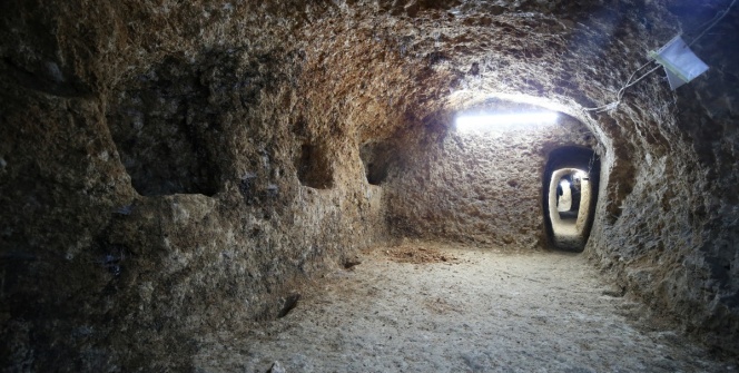 Konyanın Sarayönü ilçesinde 20 bin kişi barındırabilecek yeni bir yeraltı kenti bulundu