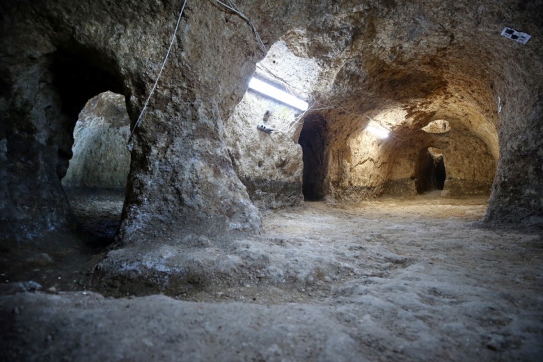 Konya'nın Sarayönü ilçesinde 20 bin kişi barındırabilecek yeni bir yeraltı kenti bulundu