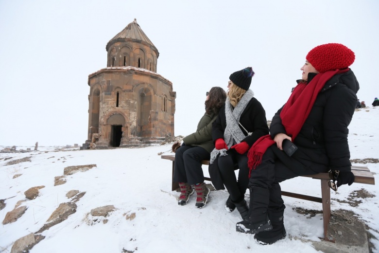 Ani Harabelerinden kış manzaraları