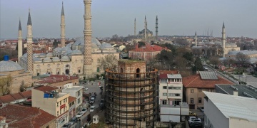 Edirnedeki Makedon Kulesinde restorasyonun 2. etabı başladı