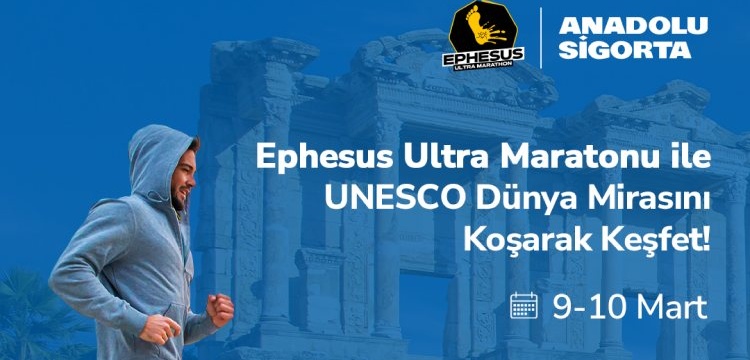 Efes'te 9 Mart'ta UNESCO Dünya Mirasını Koşarak Keşfedilecek!