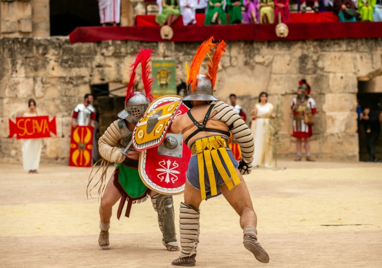 Tunus'taki Thysdrus Roma Günleri Festivalinden görüntüler