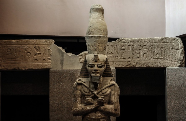 Mısır'ın Asvan kentindeki Nubiya Müzesinden mumya manzaraları