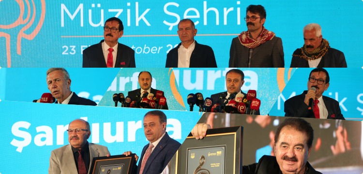 UNESCO Müzik Şehri Lansmanı'nda Şanlıurfalı sanatçılara plaket verildi