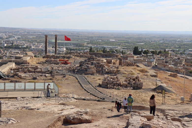 Urfa Kalesi'ndeki arkeoloji kazıları ve restorasyon çalışmalarından güncel görüntüler