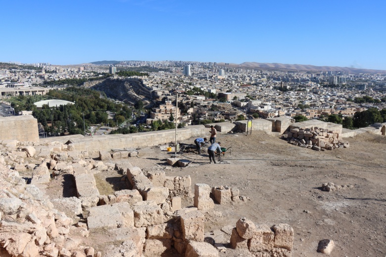 Urfa Kalesi'ndeki arkeoloji kazıları ve restorasyon çalışmalarından güncel görüntüler