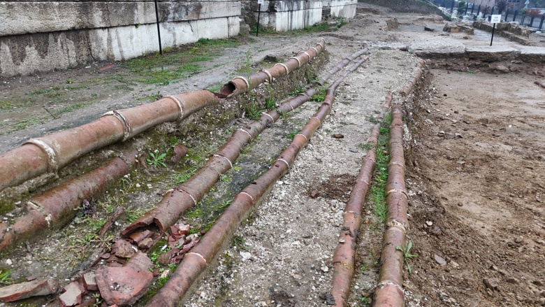 Düzce'deki antik kentte kilise kalıntısı ve künklerden oluşan altyapı sistemi bulundu