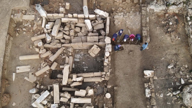 Muğla'nın Kavaklıdere ilçesindeki Hyllarima Antik Kenti'nde arkeoloji kazıları sürüyor