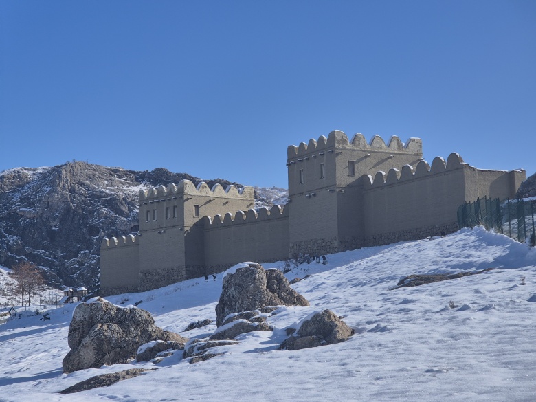 Hattuşa Antik kenti'nden kar ve sis manzaraları