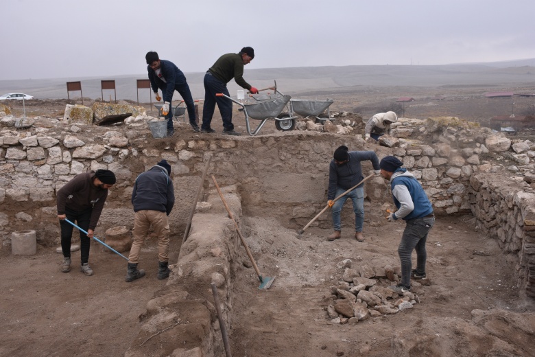 Afyon'daki Amorium Antik Kenti'nde Türk hamamı kalıntısı bulundu