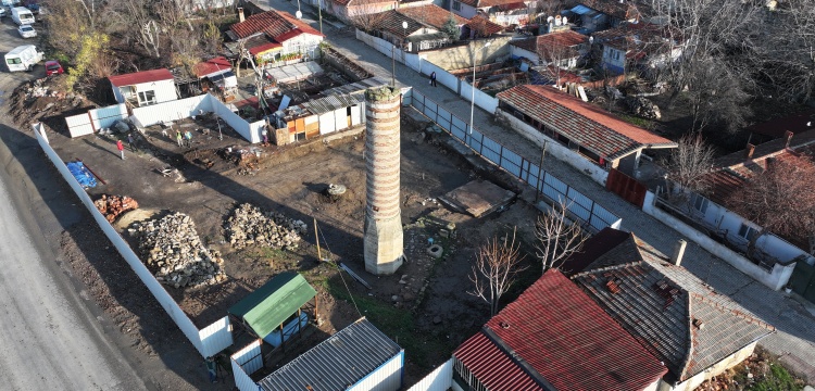 Edirne'deki Şeyh Şüceaddin Camisi rekonstrüksiyonla yeniden inşa ediliyor