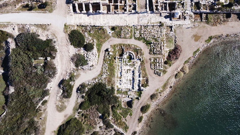 Knidos Antik Kenti'nin ana kilisesi ayağa kaldırılıyor