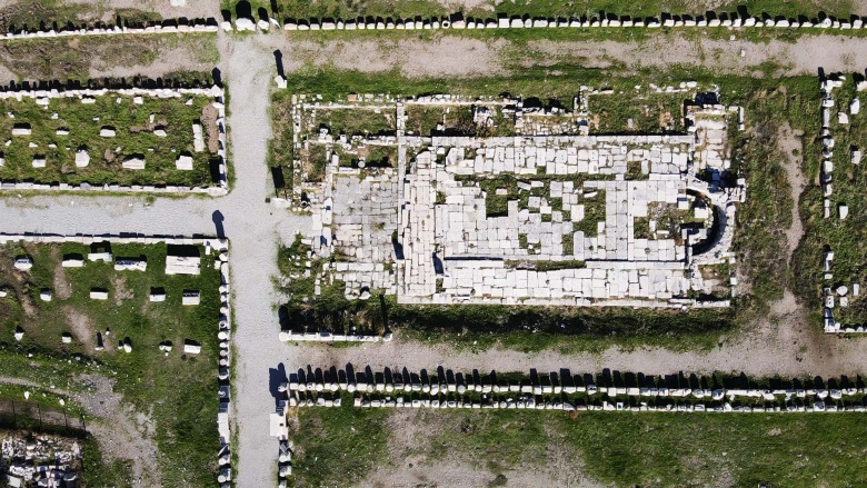 Knidos Antik Kenti'nin ana kilisesi ayağa kaldırılıyor