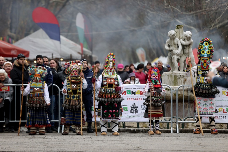 Yambol Kukerlandiya Maskeli Festivali'nde pagan ritüelleri canlandırıldı