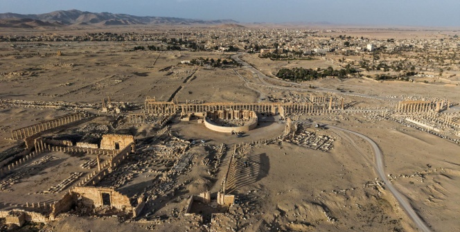 Palmyra Antik Kentinde savaşın izleri
