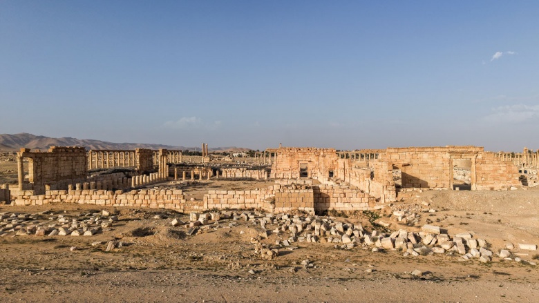 Palmyra Antik Kenti'nde savaşın izleri