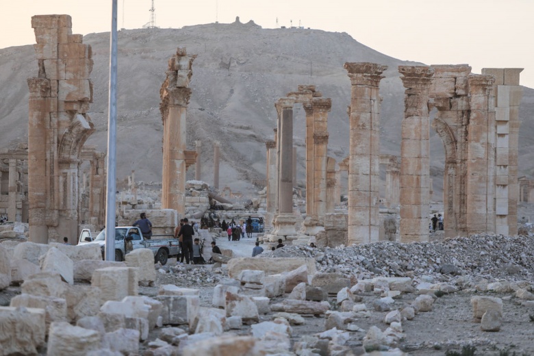 Palmyra Antik Kenti'nde savaşın izleri
