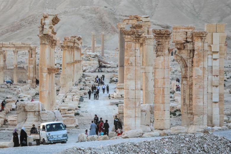 Palmyra Antik Kenti'nde savaşın izleri