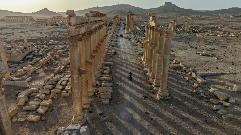 Palmyra Antik Kenti'nde savaşın izleri
