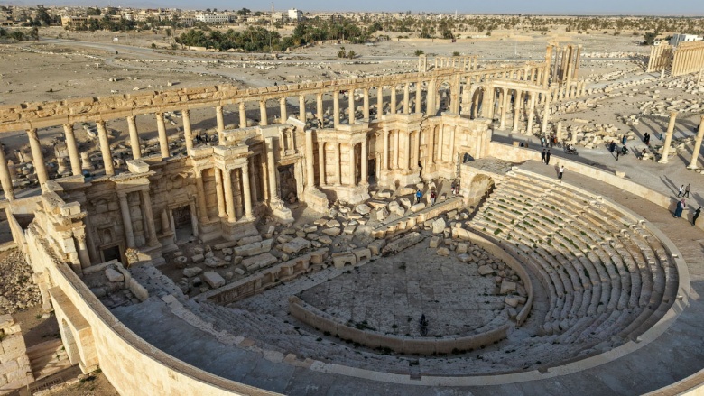 Palmyra Antik Kenti'nde savaşın izleri
