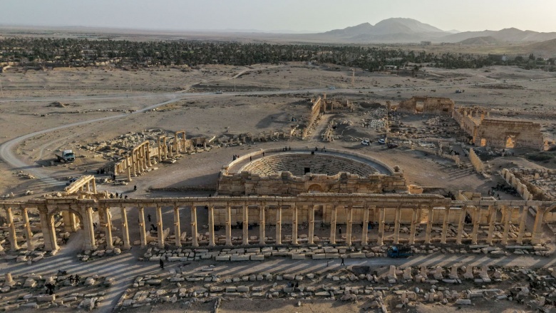 Palmyra Antik Kenti'nde savaşın izleri