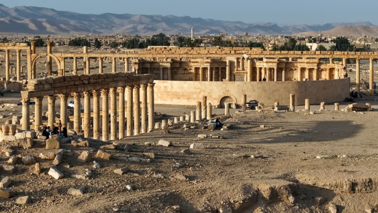 Palmyra Antik Kenti'nde savaşın izleri