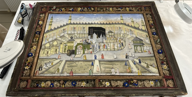 Topkapı Sarayında bulunan Mescid-i Haram tablosu