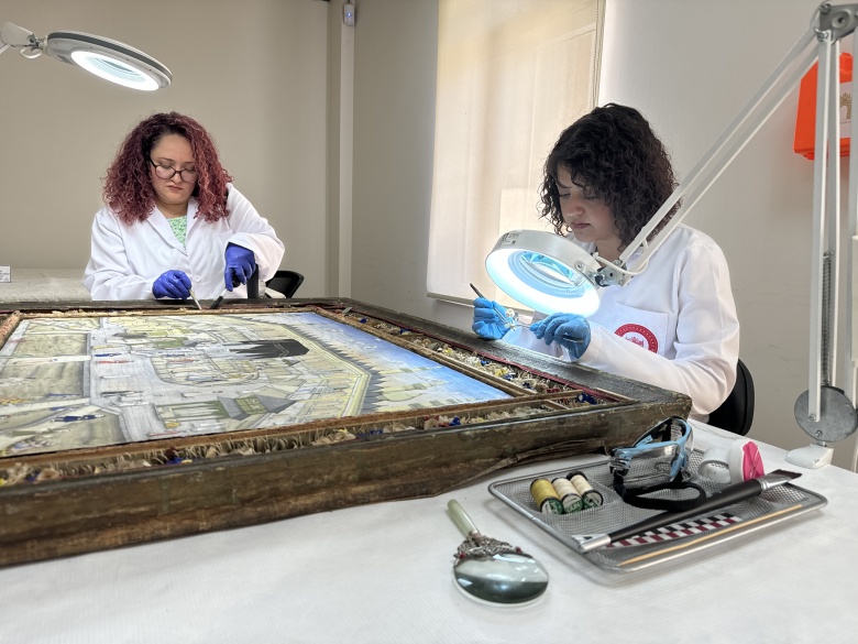 Topkapı Sarayı'nda bulunan Mescid-i Haram tablosu