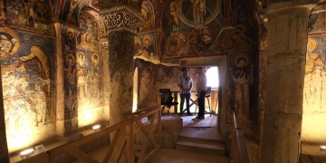 Kapadokya Karanlık Kilise 10 yılda 1 Milyondan Fazla Ziyaretçi Ağırladı