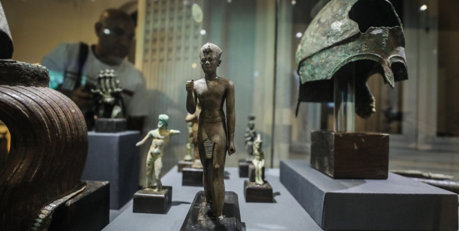 İskenderiye Müzesinde Batık Şehrin Sırları Sergisi Açıldı