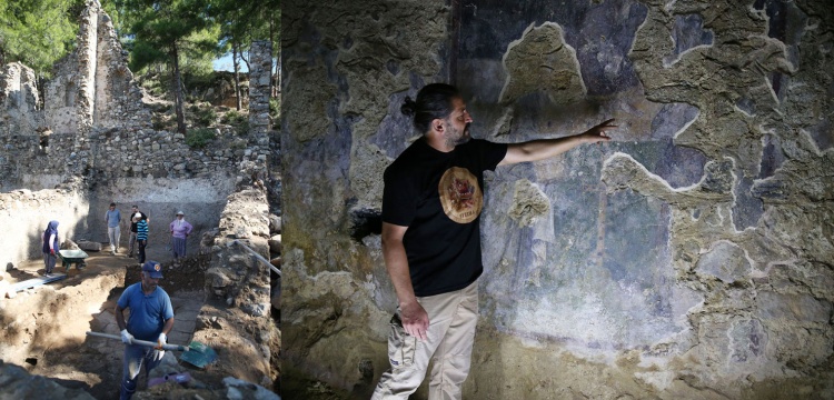 Syedra Antik Kenti'ndeki Aziz Pavlus Freski Anadolu Hristiyanlığına Işık Tutuyor