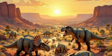 Soylarını kurutan göktaşı, dinozorları yeni ekosistemler oluştururken yakalamış!