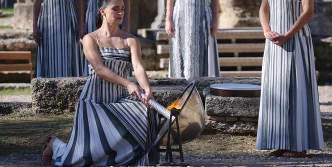 Milano Cortina 2026 Kış Olimpiyat Oyunlarının Meşale Yakma Töreni