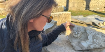 Amasradaki Amastris Kalıntılarında Gülümseyen Medusa Figürü Ortaya Çıkarıldı