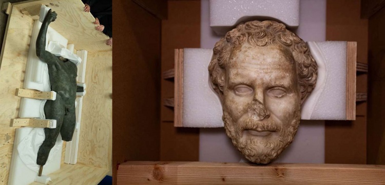 Boubon Heykeli ve Demosthenes Başı Yurda Getiriliyor