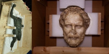 Boubon Heykeli ve Demosthenes Başı Yurda Getiriliyor