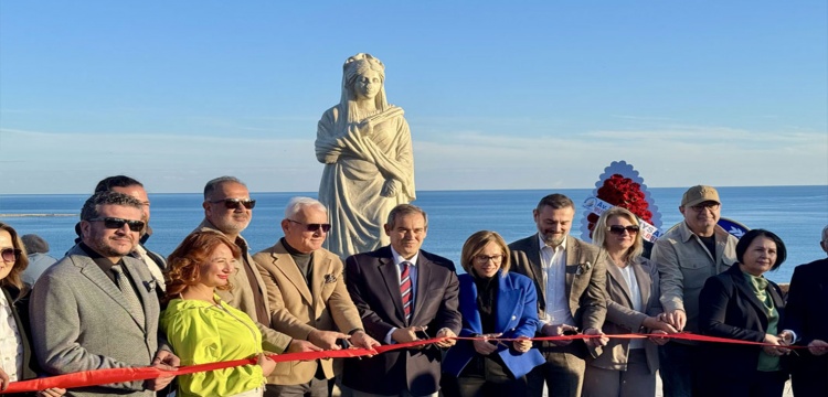 Perge’nin Güçlü Kadını Plancia Magna Heykeli'nin Açılışı Yapıldı