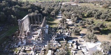 Euromos Antik Kentindeki Zeus Lepsynos Tapınağı Restorasyonu Tamamlanıyor