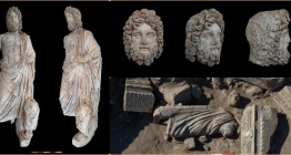 Aspendosta sağlık tanrısı Asklepios ve oğlu Telesphorosun heykelleri bulundu