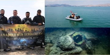 Elazığdaki batık şehirde gönüllü su altında tarih araştırması