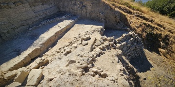 Eceabattaki Maydos Höyüğünde 4 Bin 200 Yıllık Savunma Sistemi Ortaya Çıkarıldı