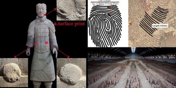 Parmak izlerine göre Terracotta Ordusunu yapanlar arasında kadın ve çocuklar da vardı